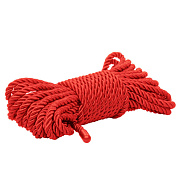 
Красная мягкая веревка для бондажа BDSM Rope 32.75 - 10 м. фото в интим магазине Love Boat