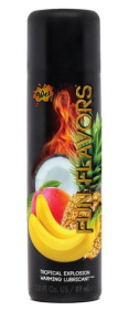 Разогревающий лубрикант Fun Flavors 4-in-1 Tropical Explosion с ароматом тропических фруктов - 89 мл. фото в интим магазине Love Boat