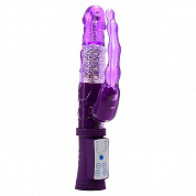 Фиолетовый анально-вагинальный вибратор MAGIC TALES MAGIC SPHERES RABBIT - 21,5 см. фото в интим магазине Love Boat