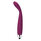 Фиолетовый вибратор Cici с гнущейся головкой - 18,2 см. фото в секс шопе Love Boat
