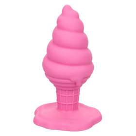 Розовая анальная пробка в виде мороженого Yum Bum Ice Cream Cone Butt Plug - 9,5 см. фото в интим магазине Love Boat