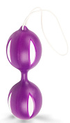 Фиолетовые вагинальные шарики с петелькой фото в интим магазине Love Boat