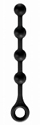 Черная цепочка анальных шариков  Soft Balls Jr. - 29 см. фото в интим магазине Love Boat