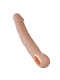 Телесный перезаряжаемый реалистичный вибратор Relax - 22 см.