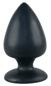 Большая чёрная анальная втулка Black Velvet Extra XL - 14 см. фото в интим магазине Love Boat