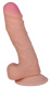 Телесный фаллоимитатор из неоскин REAL Standard - 15,5 см.
