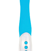 Голубой пульсирующий массажер - 26 см.