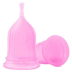 Розовая менструальная чаша HANNA фото в интим магазине Love Boat