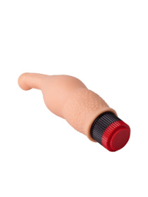 Анальный вибромассажер с тонким кончиком - 20,5 см.