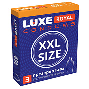 Презервативы увеличенного размера LUXE Royal XXL Size - 3 шт. фото в интим магазине Love Boat