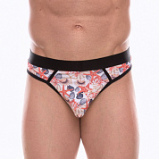 Мужские трусы-стринги с принтом в виде разноцветных ракушек фото в интим магазине Love Boat