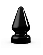 Чёрный анальный плаг MAGNUM 0 - 10 см. фото в интим магазине Love Boat
