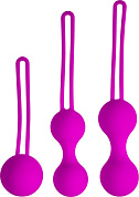 Набор лиловых вагинальных шариков Shrink Orbs фото в интим магазине Love Boat