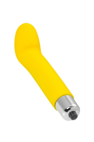 Желтый стимулятор точки G Awe - 13 см. фото в секс шопе Love Boat