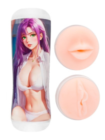 Двусторонний мастурбатор аниме - ротик и вагина фото в интим магазине Love Boat