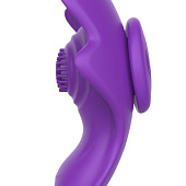Фиолетовый вибратор в трусики с магнитным держателем