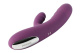 Сливовый вибратор-кролик Avery с возвратно-поступательными движениями - 18,6 см.