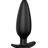 Черная анальная пробка №07 Self Penetrating Butt Plug - 12 см.