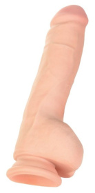 Телесный реалистичный вибратор-ротатор Ulric - 24 см. фото в интим магазине Love Boat