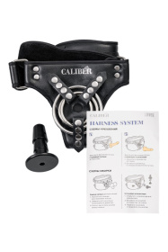 Черные трусики для страпона RealStick CALIBER