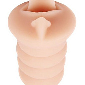 Телесный мастурбатор-ротик Super  O 