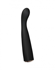 Черный вибратор для G-стимуляции Vibrating Feel Me - 15 см. фото в секс шопе Love Boat