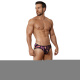 Черные принтованные трусы-джоки Natura Jockstrap