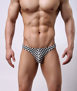 Сексуальные клетчатые трусы-бразилиана фото в интим магазине Love Boat