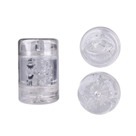 Прозрачный двусторонний мастурбатор Joy Cup - анус и рот фото в интим магазине Love Boat