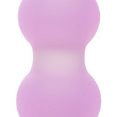 Сиреневая анальная пробка-ёлочка Beaded Probe - 10,7 см.