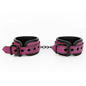 
Розово-черные наручники с регулируемыми застежками фото в интим магазине Love Boat
