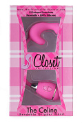 Розовый вибростимулятор на гибкой ручке THE CELINE GRIPPER фото в секс шопе Love Boat