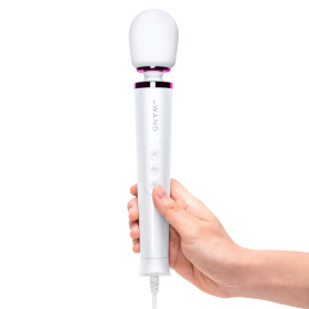 Белый проводной вибратор Le Wand Petite Vibrating Massager - 25 см. фото в интим магазине Love Boat