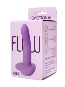 Фиолетовый нереалистичный дилдо Emotional - 13 см.