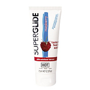 Съедобный лубрикант на водной основе с ароматом малины - 75 мл. фото в интим магазине Love Boat