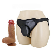 Страпон с универсальным поясом Fogg - 17,5 см. фото в интим магазине Love Boat