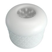 Белый сквозной мастурбатор Crystle фото в интим магазине Love Boat