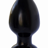Чёрная анальная пробка MAGNUM 9 - 13 см.
