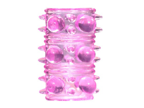 Розовая насадка на пенис Rings Armour фото в интим магазине Love Boat