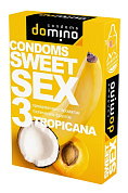 Презервативы для орального секса DOMINO Sweet Sex с ароматом тропических фруктов - 3 шт. фото в интим магазине Love Boat