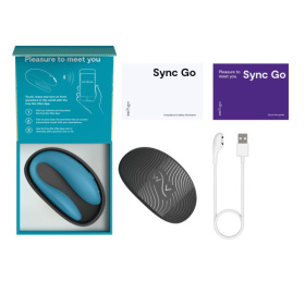 Бирюзовый вибромассажер для пар We-Vibe Sync Go