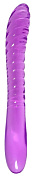Фиолетовый двусторонний фаллоимитатор Frica - 23 см. фото в интим магазине Love Boat