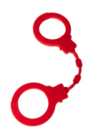 
Красные силиконовые наручники  Штучки-дрючки  фото в интим магазине Love Boat