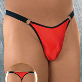 Трусики-стринг с контрастными бретелями