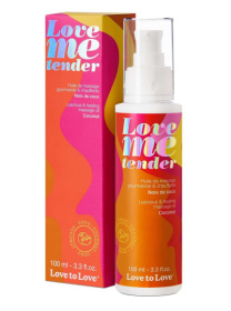 Съедобное согревающее массажное масло Love Me Tender Cocos с ароматом кокоса - 100 мл. фото в интим магазине Love Boat