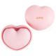 Розовый вакуумный стимулятор Heart в форме сердца