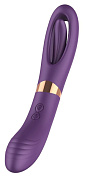 Фиолетовый двусторонний вибратор - 27 см. фото в интим магазине Love Boat