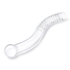 Стеклянный фаллоимитатор 11’’ Glass Pelvic Wand Double Ended - 28 см.