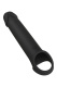 Черная насадка-удлинитель с вибрацией Vibrating Extender With Remote