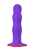 Фиолетовый фаллоимитатор Stubs Bouncer - 18,5 см. фото в интим магазине Love Boat